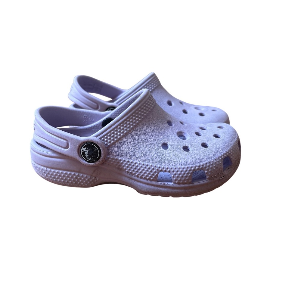 Crocs Classic Clog Kids Lavender Purple Slip On Comfort Shoes SIZE C9
